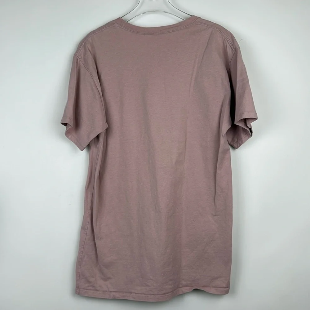 Champion Dusty Pink Men Crew Neck Short‎ Sleeves T-Shirt Size Medium - Picture 6 of 8